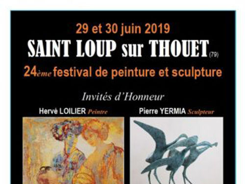 Le Festival de la Peinture et de la sculpture à St Loup Lamairé